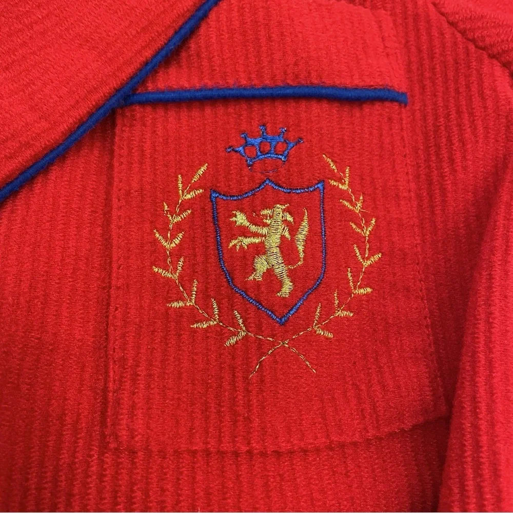 Vintage Tom & Jerry Robe‎ Child's Red Bathrobe Girl Boy Kid Size 5 Bath Belted
